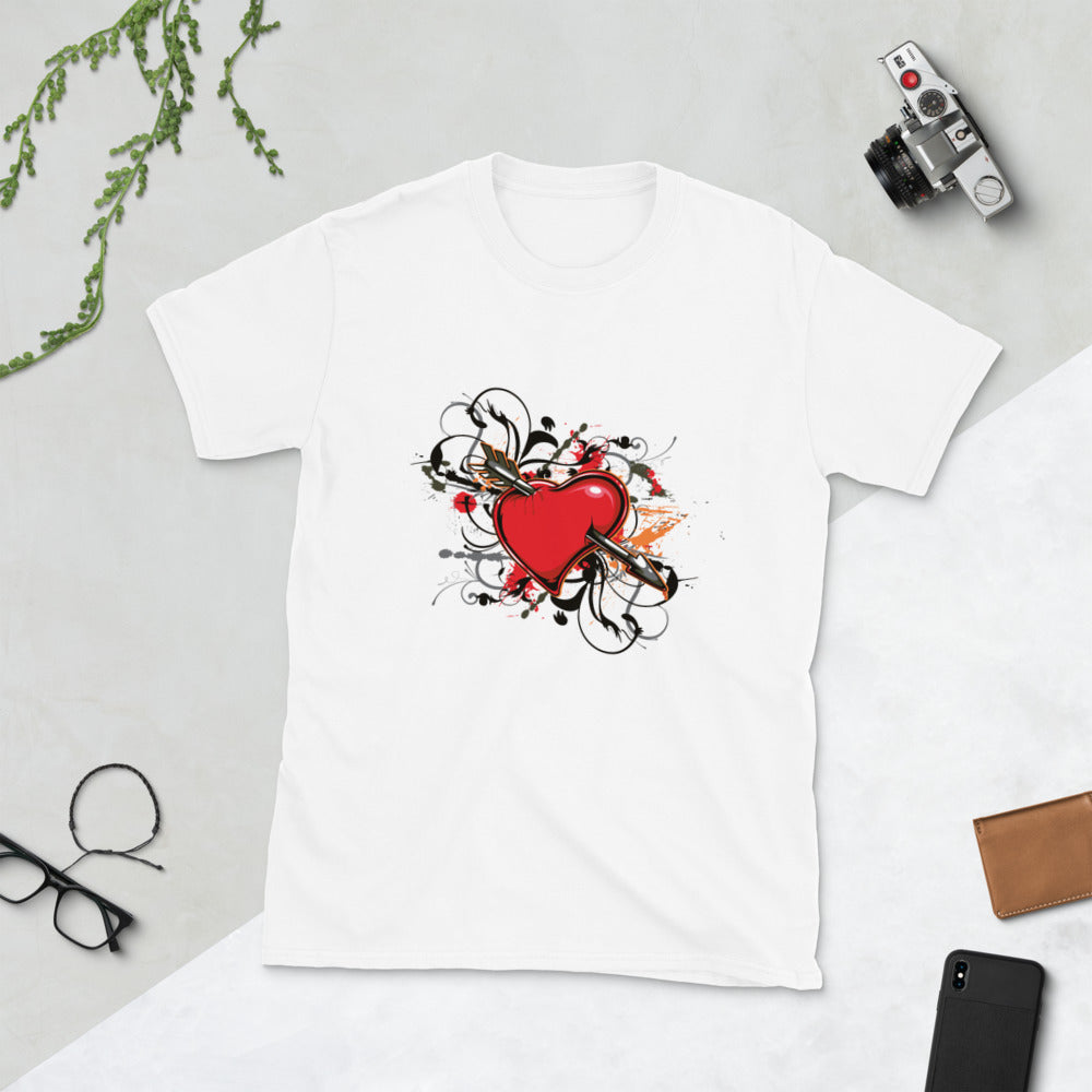 Arrow Heart Short-Sleeve Unisex T-Shirt