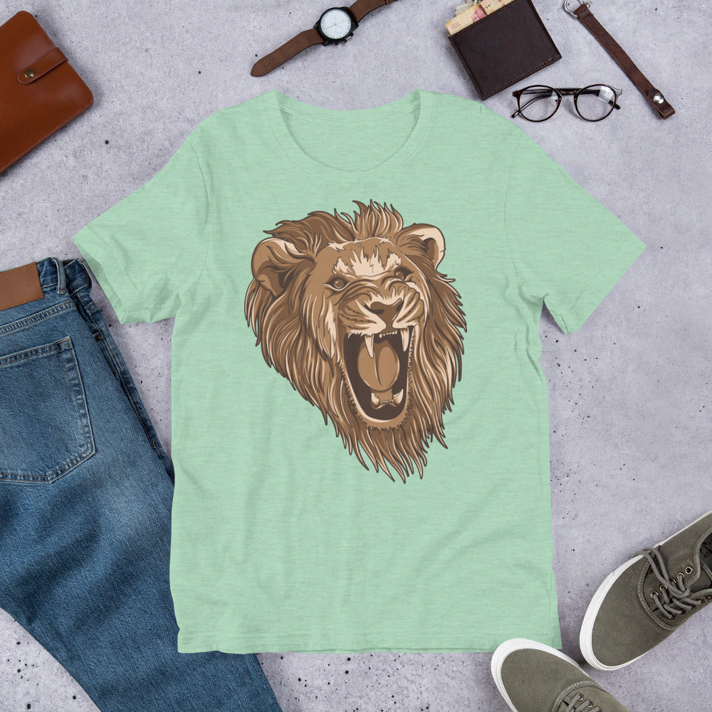 Wild Animal Lion Short-Sleeve Unisex T-Shirt
