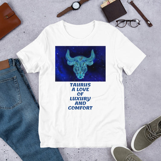 Bella+Canvas 3001 Premium Unisex T-Shirt Zodiac Sign Taurus