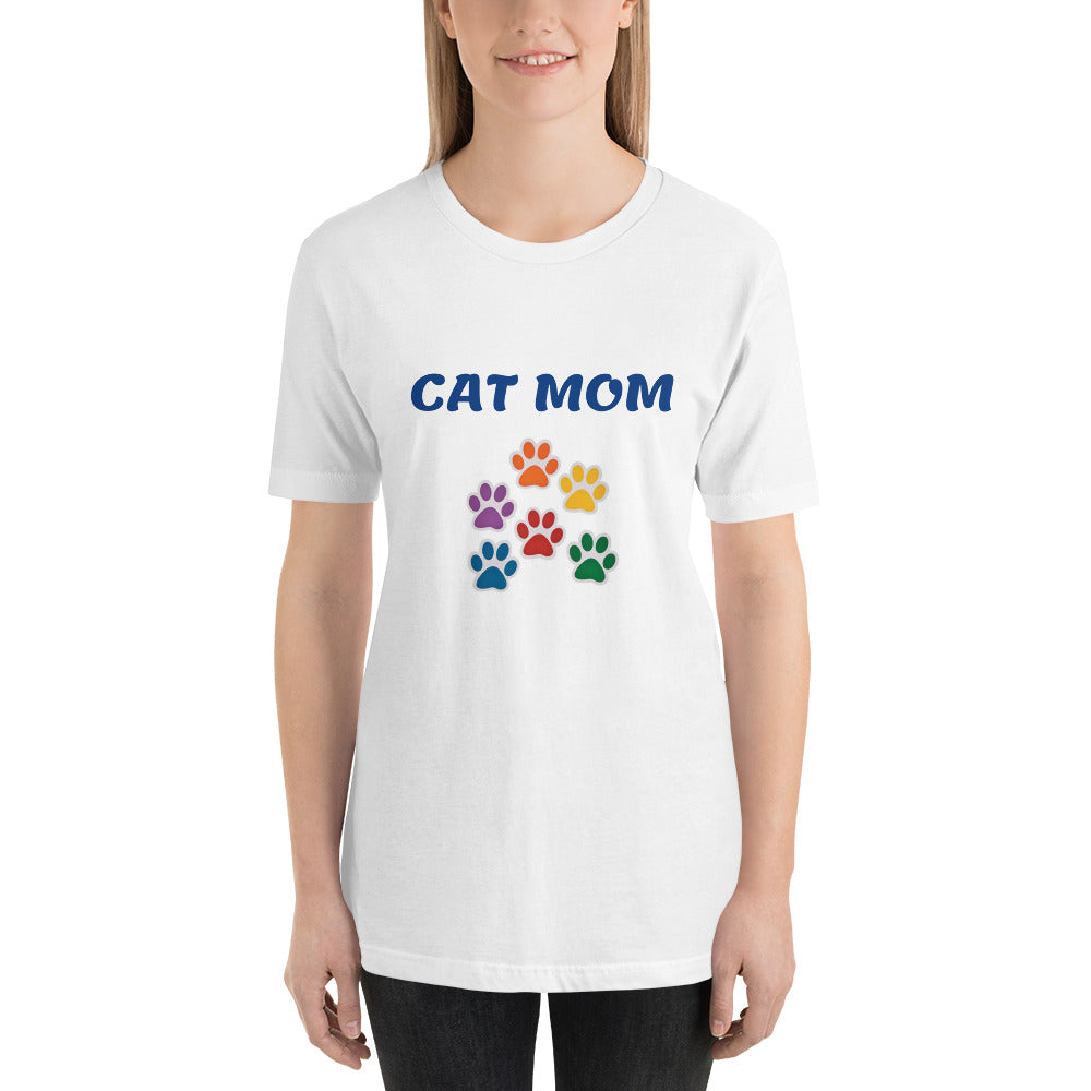 Bella + Canvas 3001 Short-Sleeve Unisex T-Shirt Cat Paws