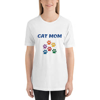 Bella + Canvas 3001 Short-Sleeve Unisex T-Shirt Cat Paws