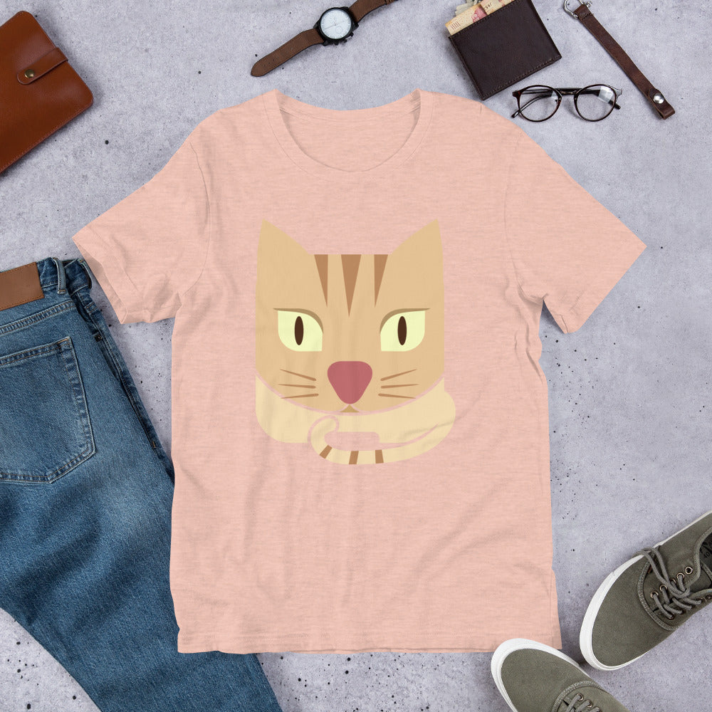 Cat Face Short-Sleeve Unisex T-Shirt