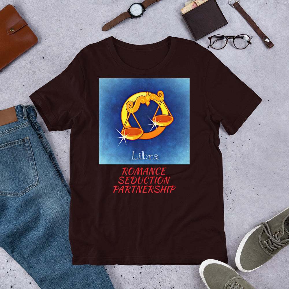 Bella+Canvas Premium Short-Sleeve Unisex T-Shirt Zodiac Sign Libra