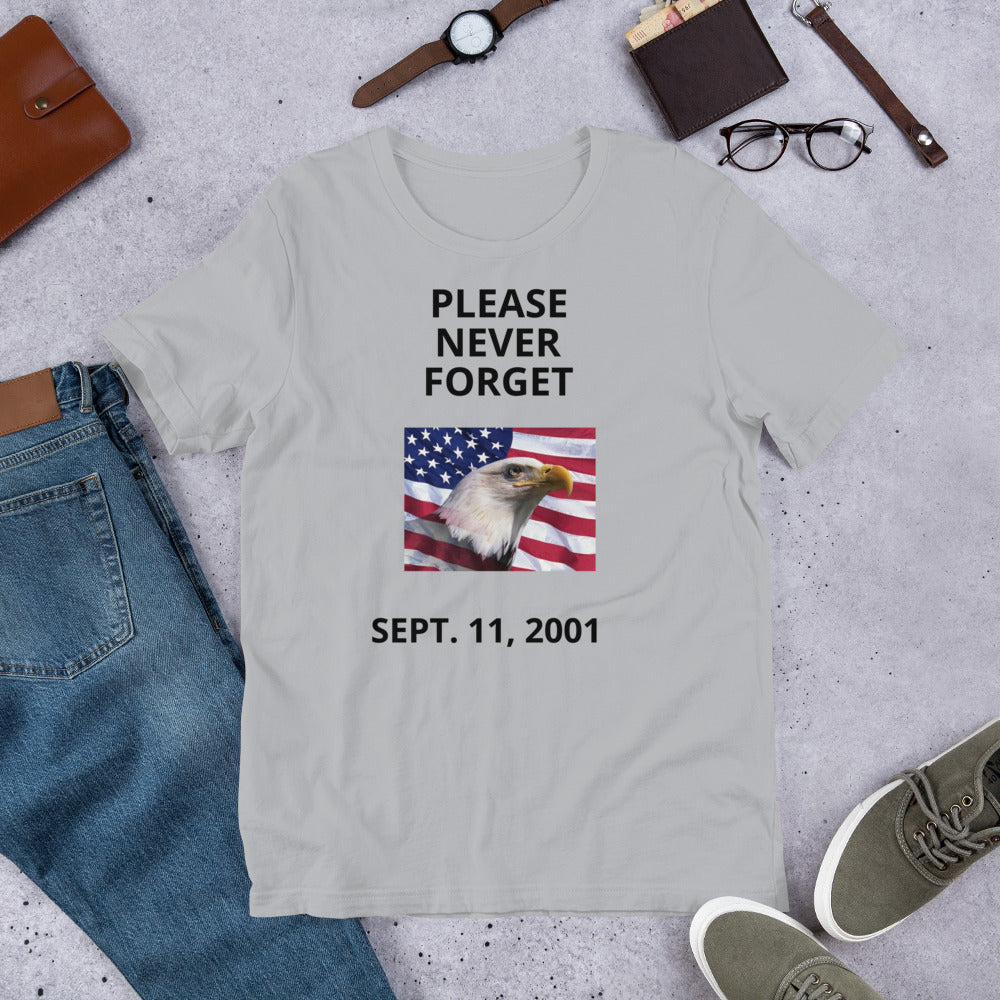 Short-Sleeve Unisex T-Shirt Never Forget 9/11