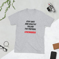 Stay Safe with CoronaVirus Short-Sleeve Unisex T-Shirt