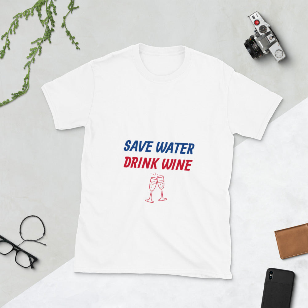 Drink Wine Short-Sleeve Unisex T-Shirt