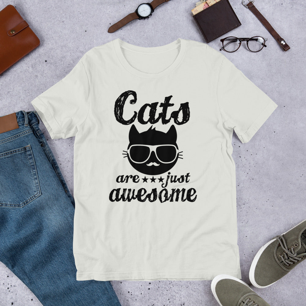 Cats Are Just Awesome Short-Sleeve Unisex T-Shirt