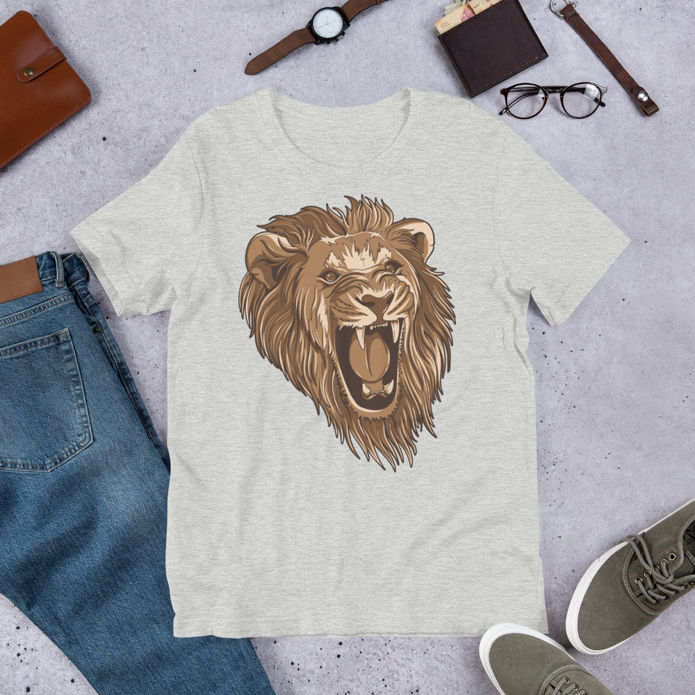 Wild Animal Lion Short-Sleeve Unisex T-Shirt