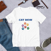 Bella + Canvas 3001 Short-Sleeve Unisex T-Shirt Cat Paws