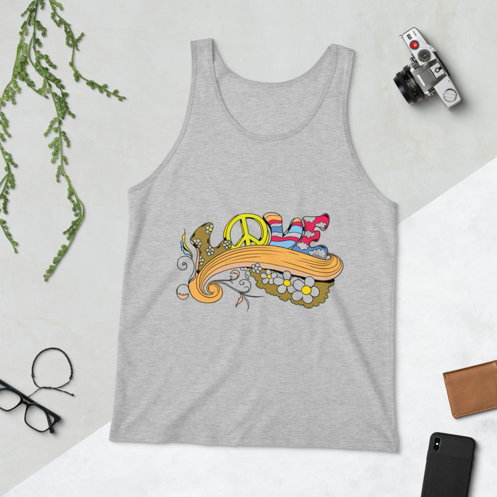 Love and Peace Unisex Tank Top