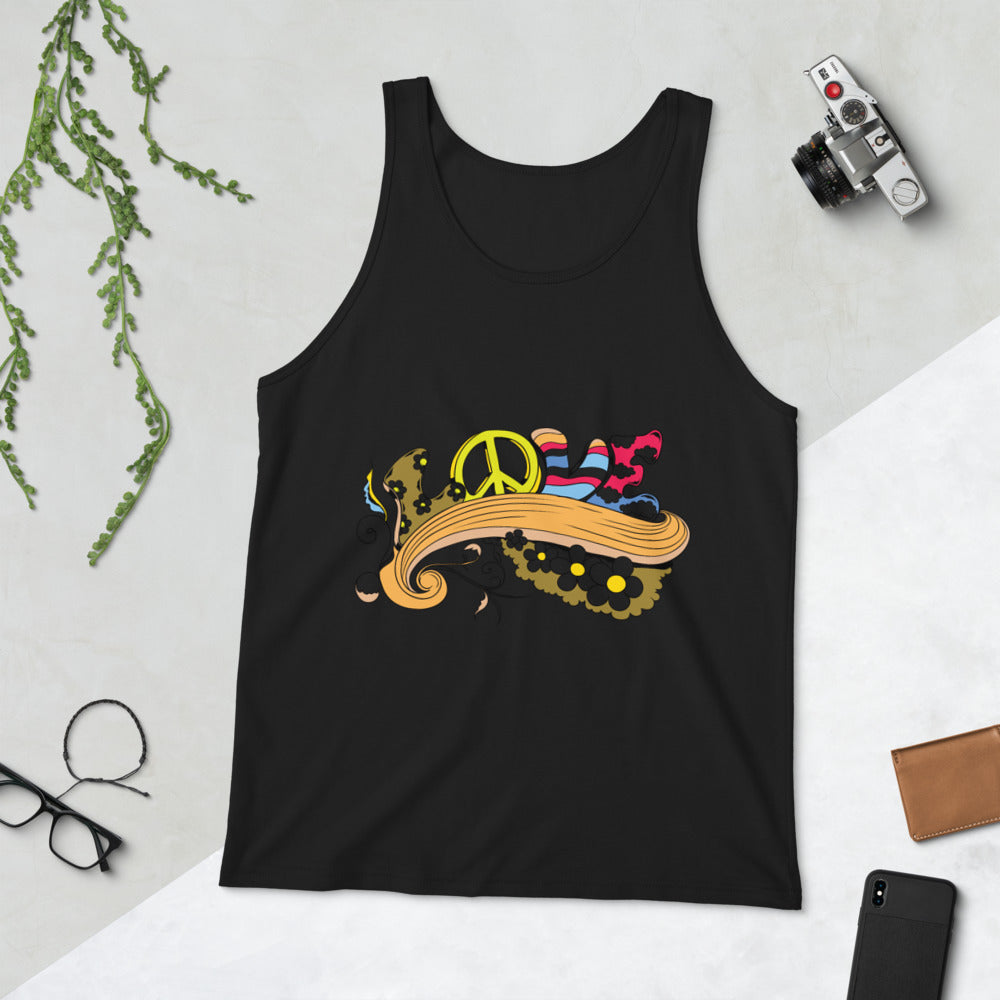 Love and Peace Unisex Tank Top