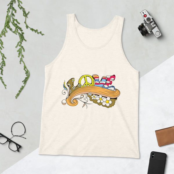 Love and Peace Unisex Tank Top