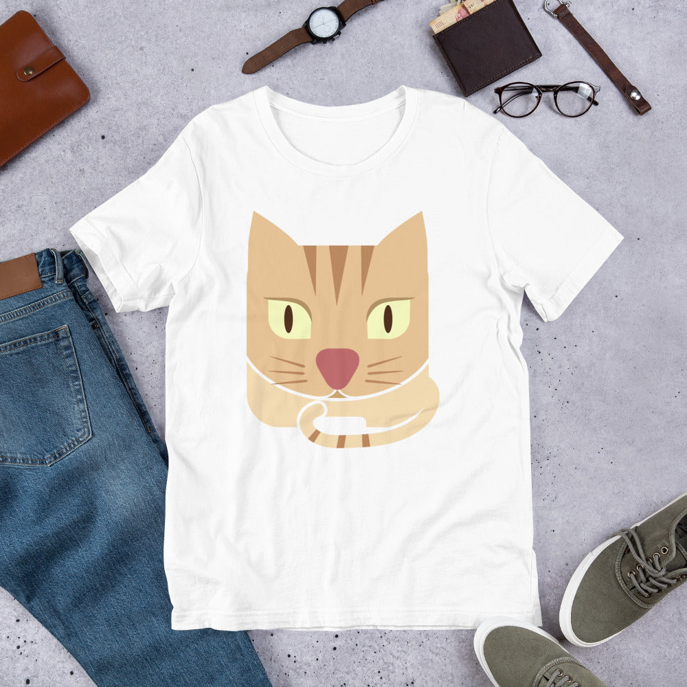 Cat Face Short-Sleeve Unisex T-Shirt