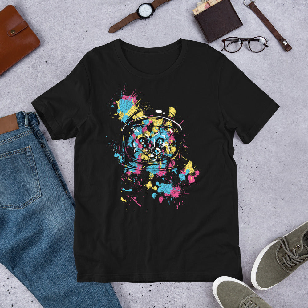 Space Cat Short-Sleeve Unisex T-Shirt