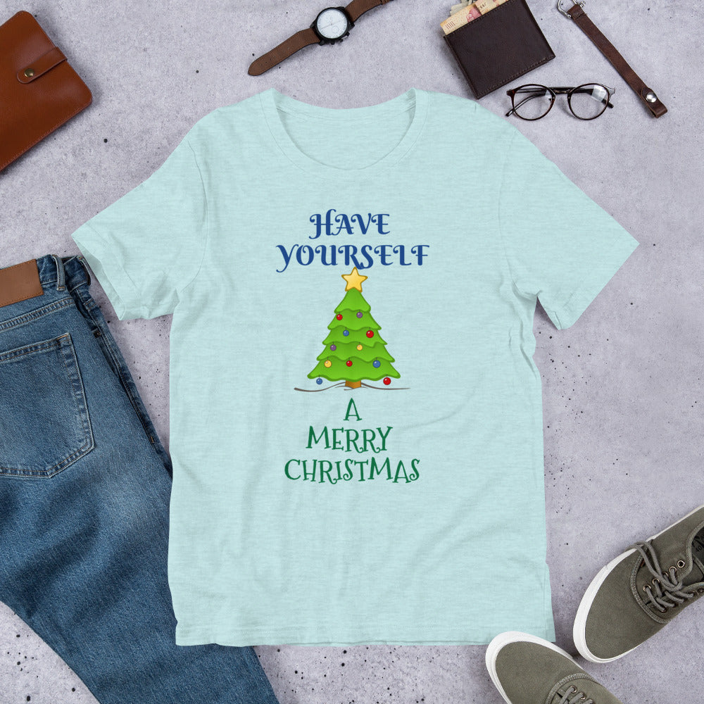 Merry Christmas Unisex Premium T-Shirt | Bella + Canvas 3001