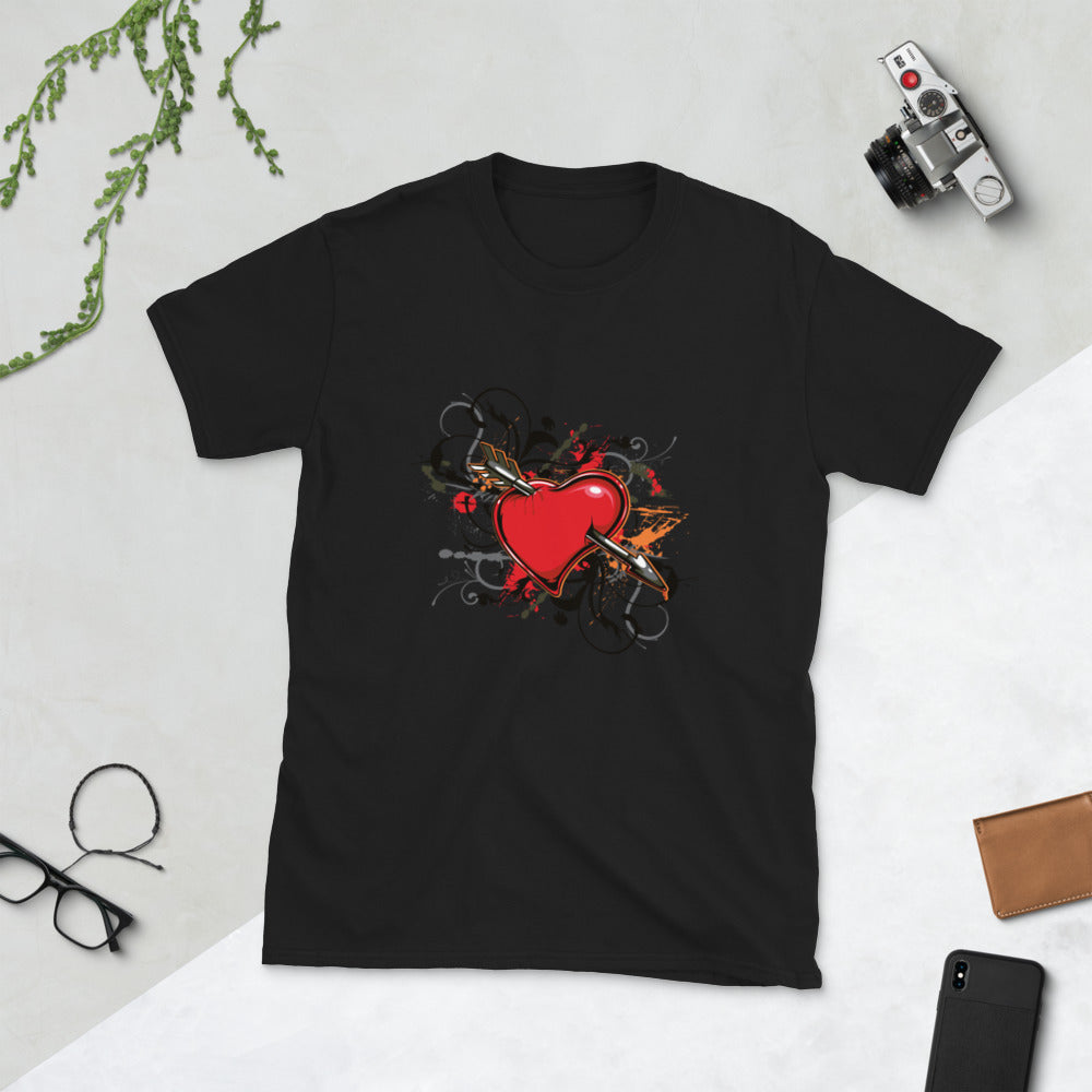 Arrow Heart Short-Sleeve Unisex T-Shirt
