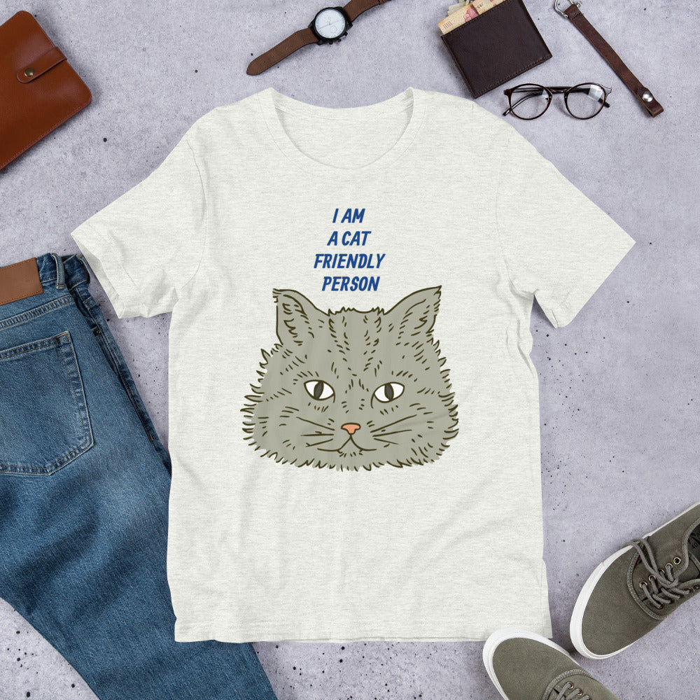 Cat Friendly Person Short-Sleeve Unisex T-Shirt