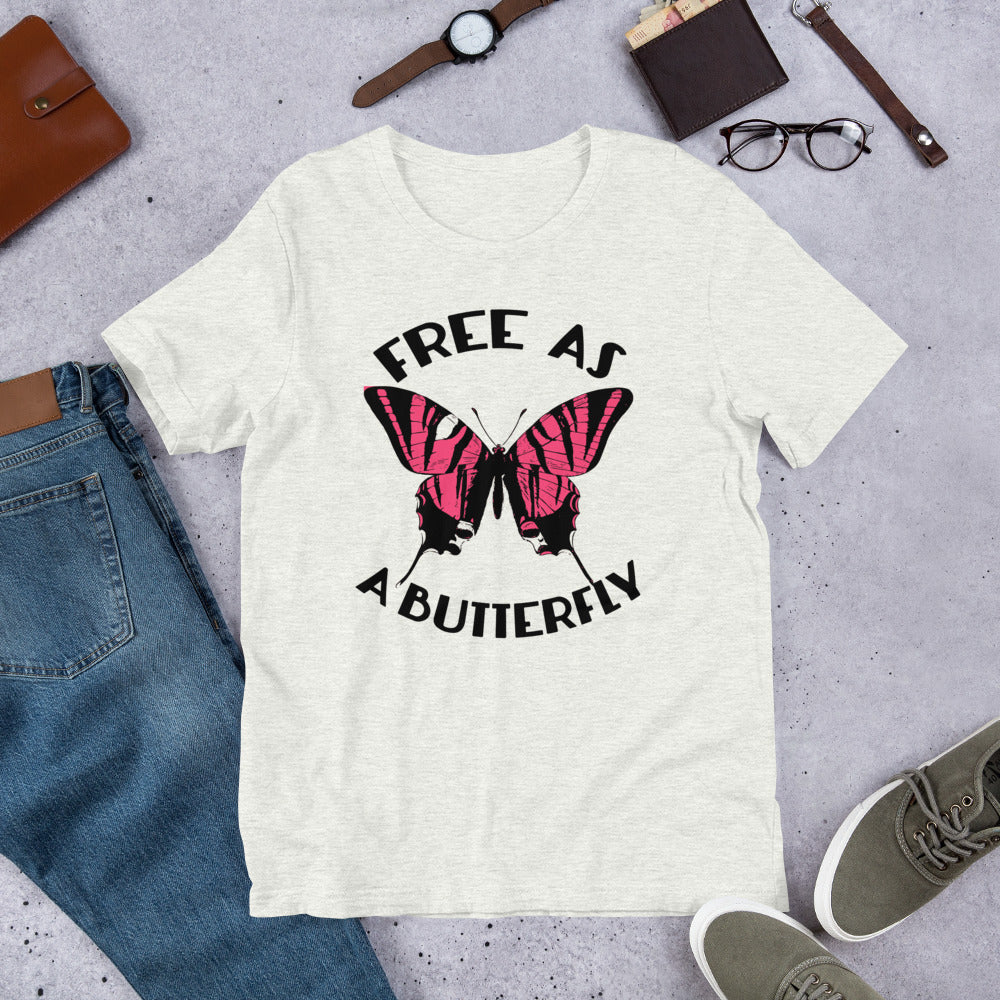 Free as a Butterfly Short-Sleeve Unisex T-Shirt