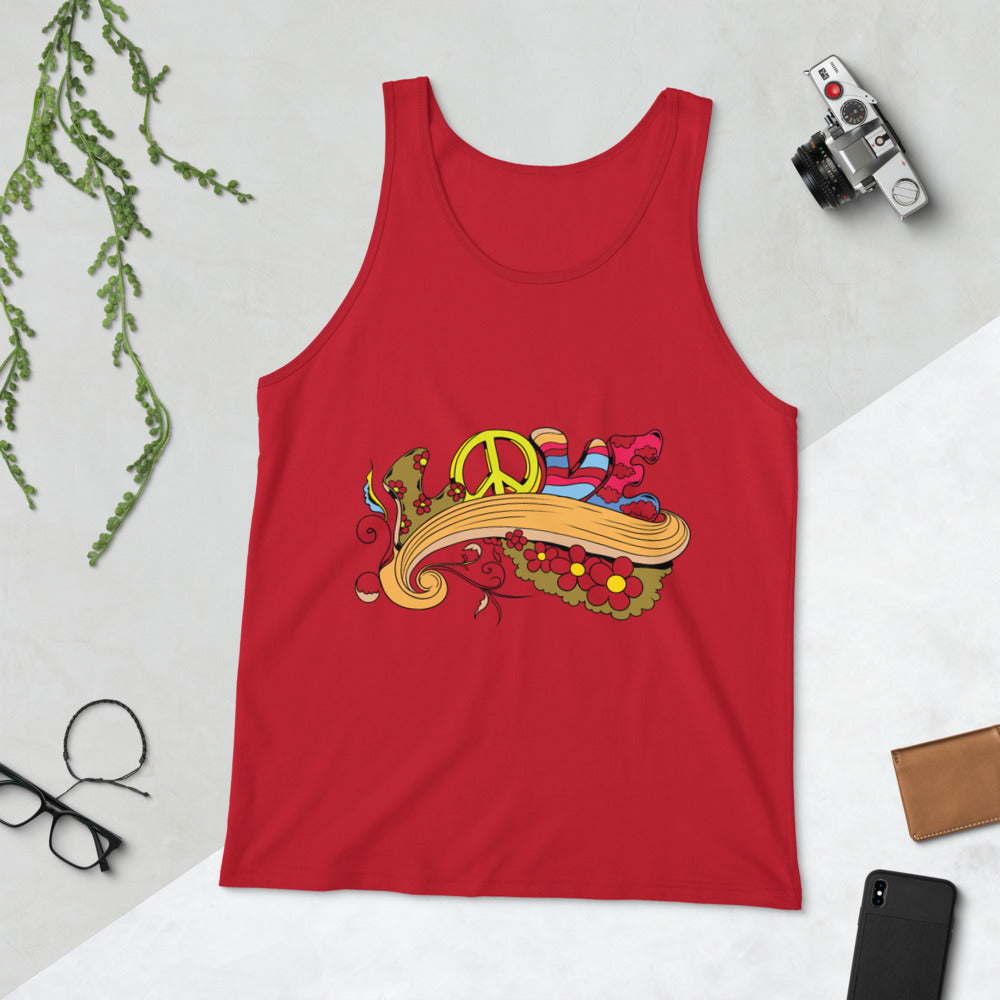 Love and Peace Unisex Tank Top
