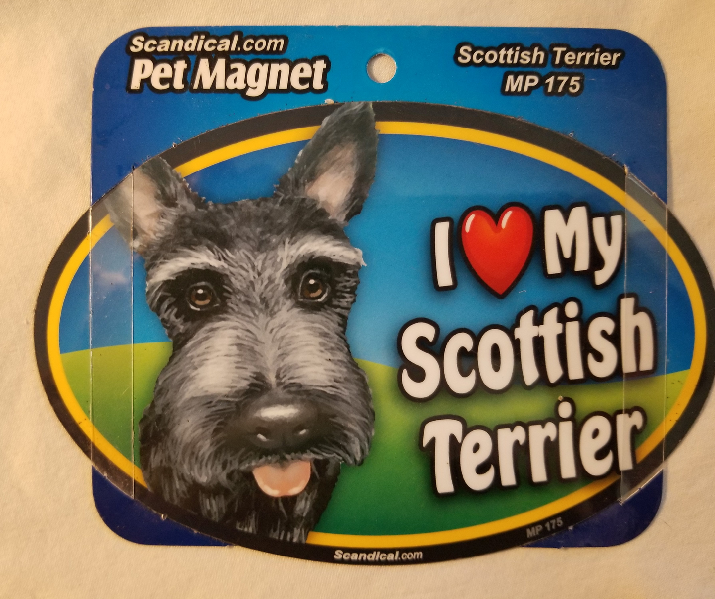 I Love Scottish Terrier Pet Magnet Sign