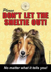Please Don't Let the Sheltie Out No Matter What it Tells You