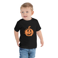 Halloween Pumpkin Toddler Short Sleeve Tee Bella + Canvas 3001T