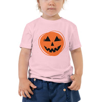 Halloween Pumpkin Toddler Short Sleeve Tee Bella + Canvas 3001T