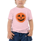Halloween Pumpkin Toddler Short Sleeve Tee Bella + Canvas 3001T