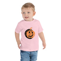Halloween Pumpkin Toddler Short Sleeve Tee Bella + Canvas 3001T