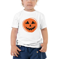 Halloween Pumpkin Toddler Short Sleeve Tee Bella + Canvas 3001T