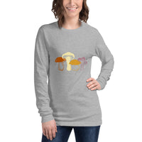 Mushroom Design Unisex Long Sleeve Tee