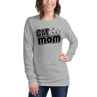 Cat Mom Unisex Long Sleeve Tee