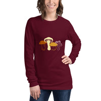 Mushroom Design Unisex Long Sleeve Tee