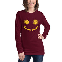 Sunflower Design Unisex Long Sleeve Tee