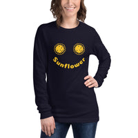 Sunflower Design Unisex Long Sleeve Tee