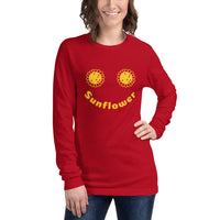 Sunflower Design Unisex Long Sleeve Tee