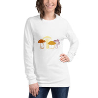 Mushroom Design Unisex Long Sleeve Tee