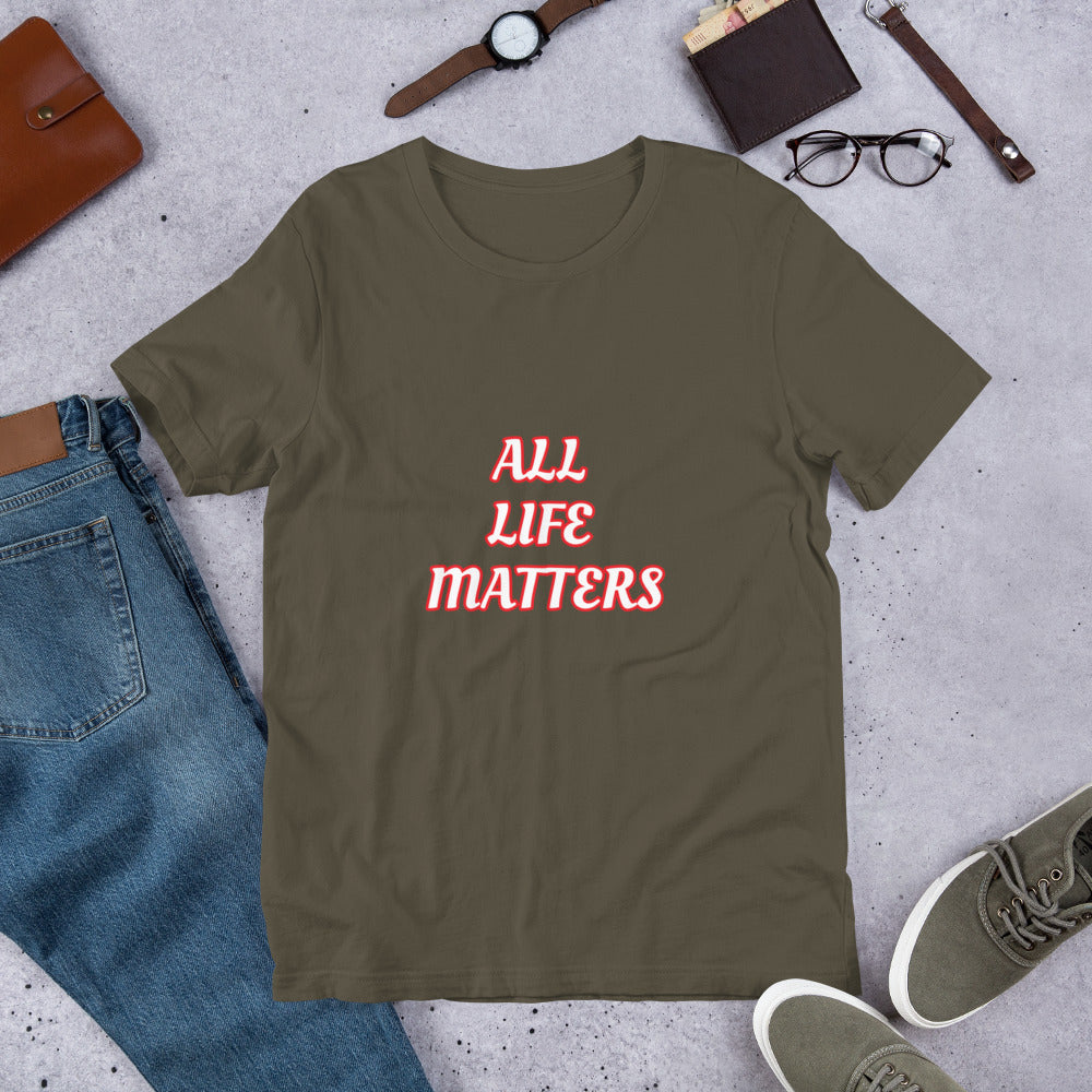 All Life Matters Unisex Staple T-Shirt Bella+Canvas 3001