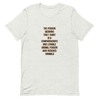 Animal Rescue Person Short-Sleeve Unisex T-Shirt