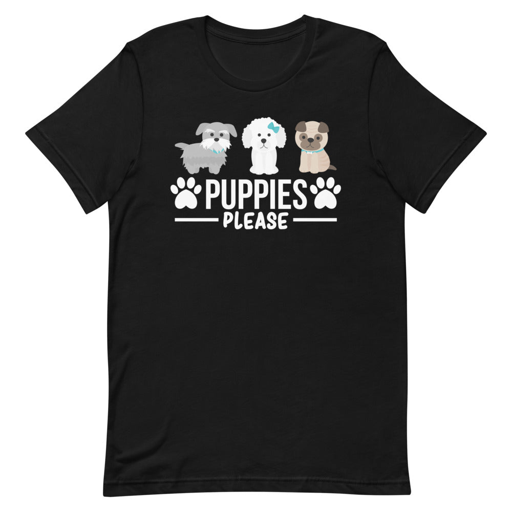 Puppies Please Short-Sleeve Unisex T-Shirt