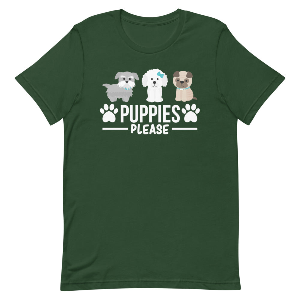 Puppies Please Short-Sleeve Unisex T-Shirt