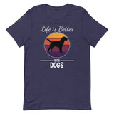 Life is Better with Dogs Short-Sleeve Unisex T-Shirt