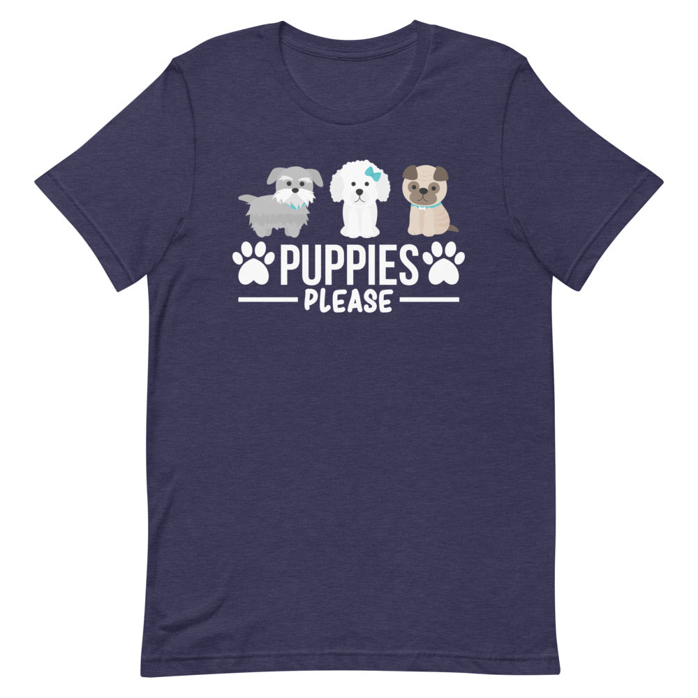 Puppies Please Short-Sleeve Unisex T-Shirt