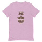 Animal Rescue Person Short-Sleeve Unisex T-Shirt