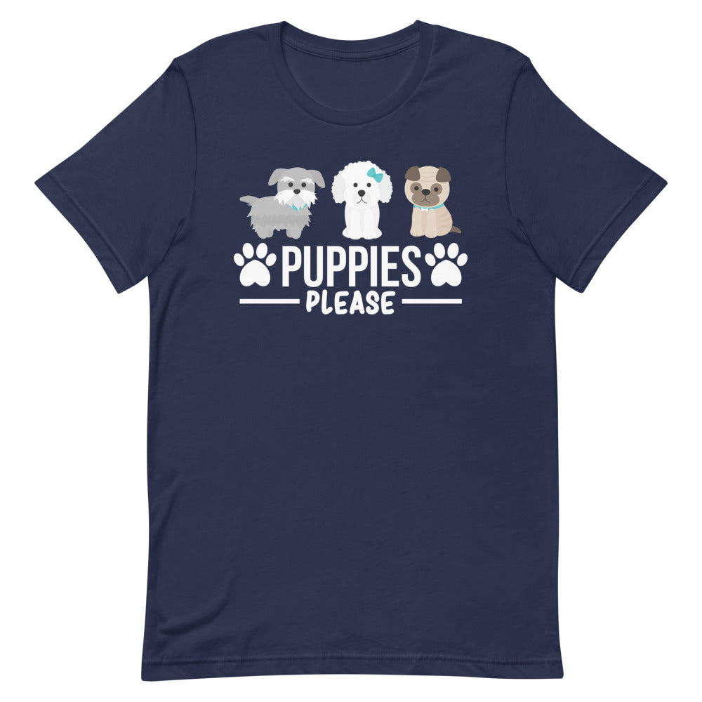Puppies Please Short-Sleeve Unisex T-Shirt