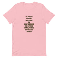 Animal Rescue Person Short-Sleeve Unisex T-Shirt