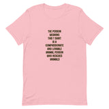 Animal Rescue Person Short-Sleeve Unisex T-Shirt