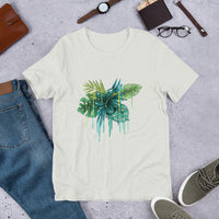 Green Flower Short-Sleeve Unisex T-Shirt