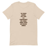 Animal Rescue Person Short-Sleeve Unisex T-Shirt