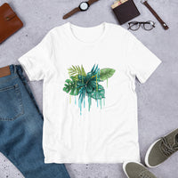 Green Flower Short-Sleeve Unisex T-Shirt